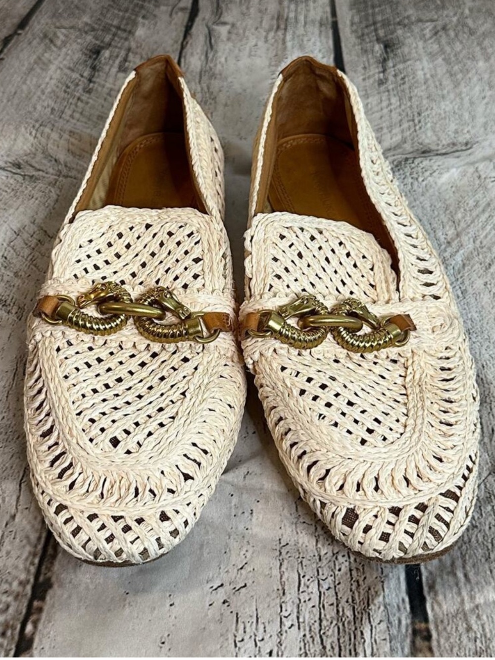 Tory Burch Woven Loafers